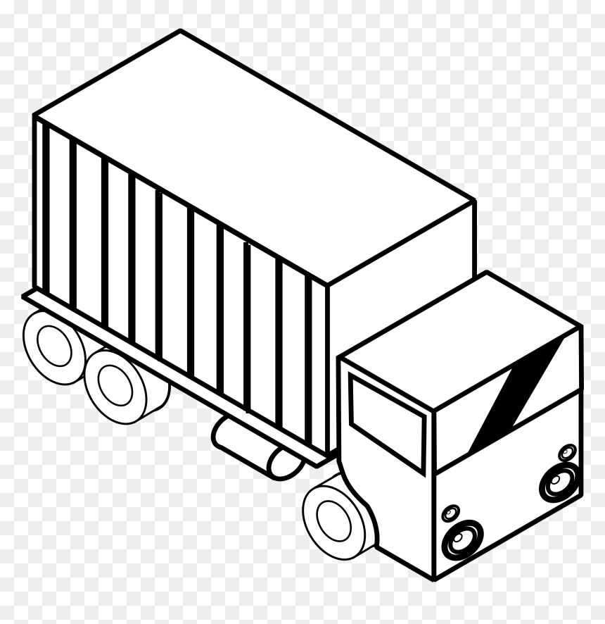 Car Clip Art Black And White Images And Pictures Share - Truck Black And White, HD Png Download - car line art png