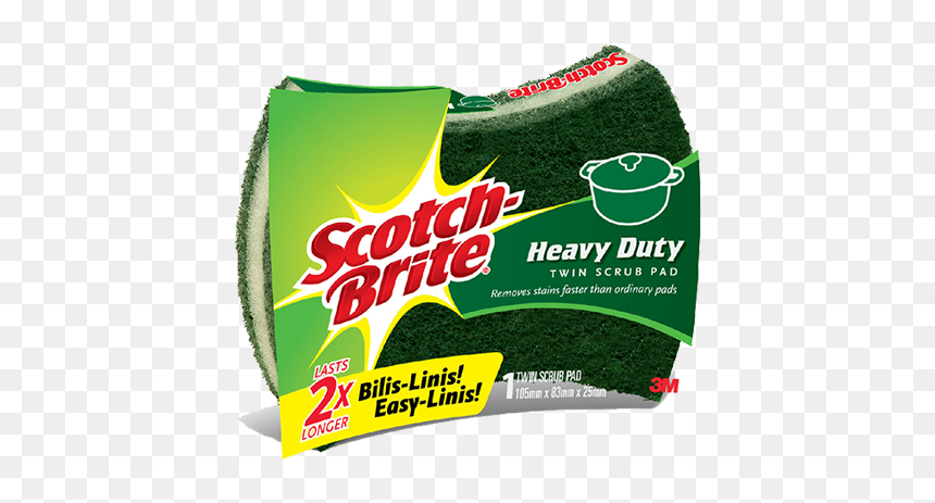 Scotch Brite Twin Scrub Pad, HD Png Download - 3m png