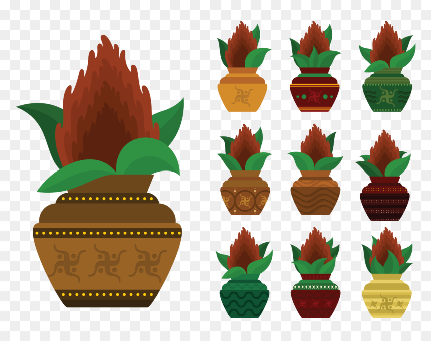 Free Kalash Vector Png, Transparent Png - diwali crackers vector png