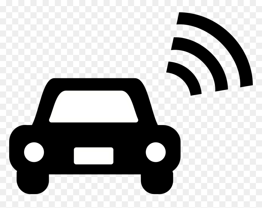 Connected Car Clip Arts - Connected Car Icon Png, Transparent Png - car line art png