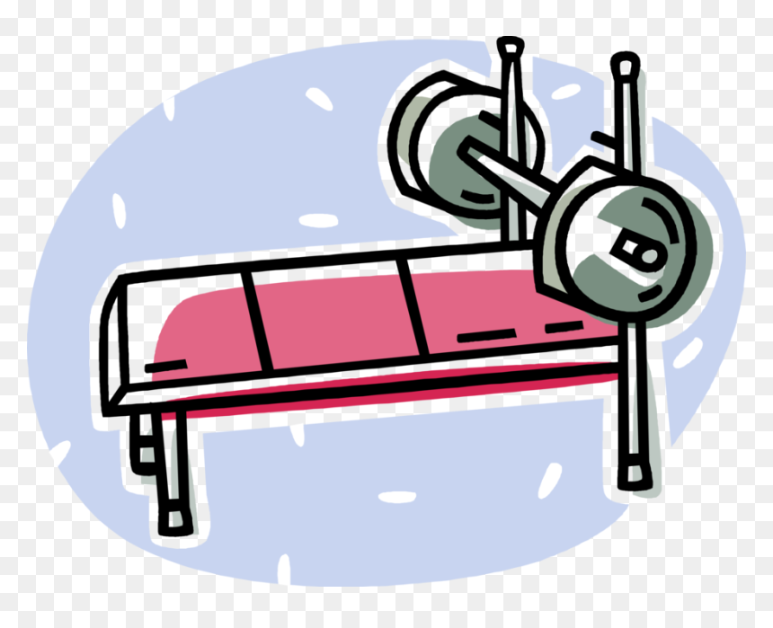 Vector Illustration Of Bench Press Used In Weight Training,, HD Png Download - bodybuilding vector png