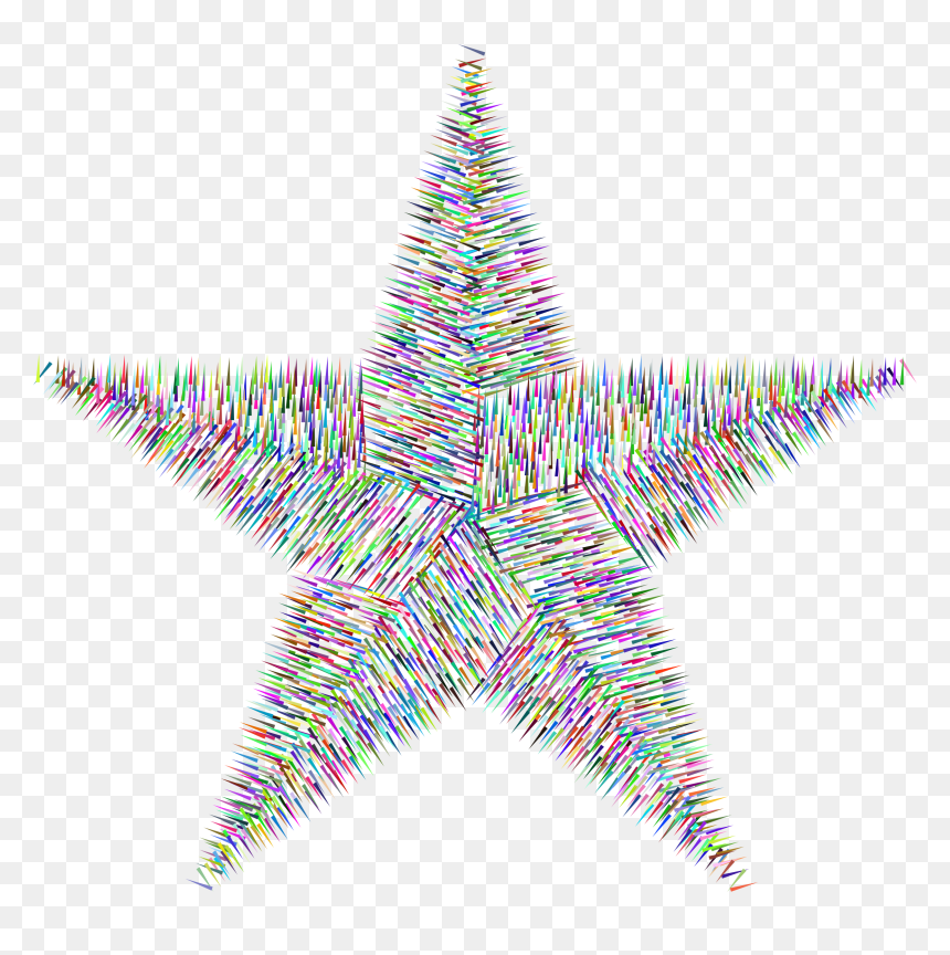 Prismatic Patchwork Star No Background Clip Arts - Transparent Background Christmas Star, HD Png Download - natural background png