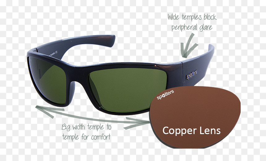 Spotters Sunglasses Brisbane, HD Png Download - temple frame png