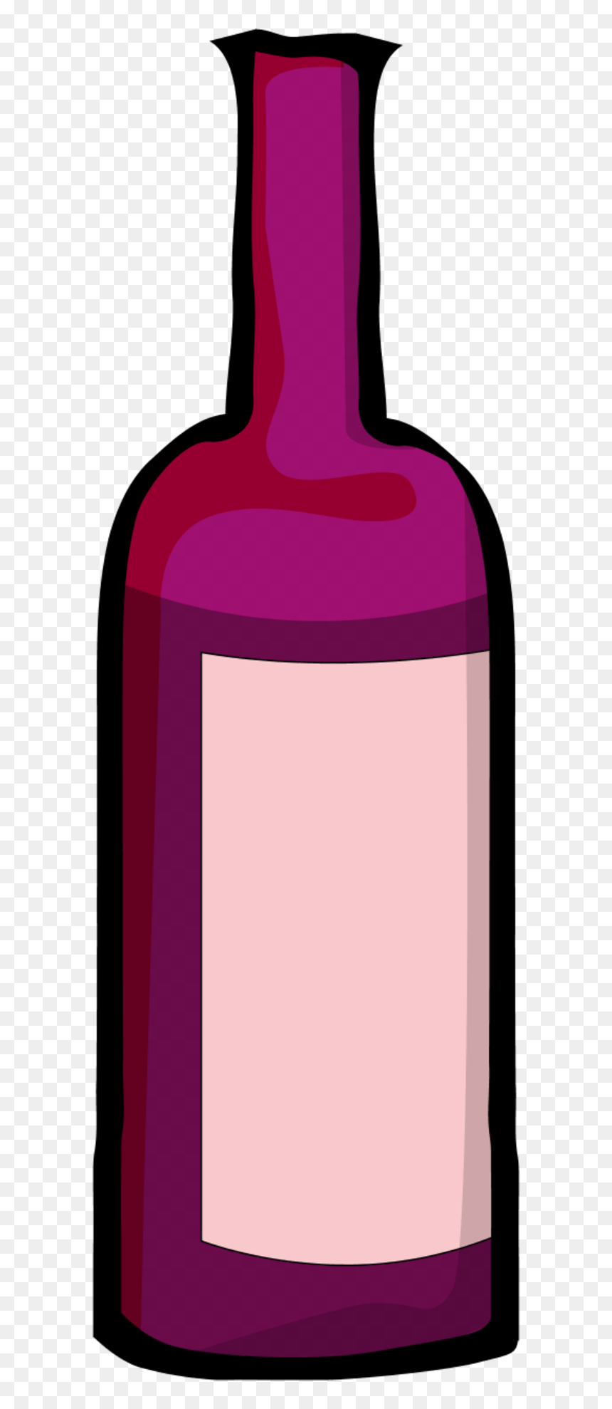 Wine Bottle Clipart Png - Clipart Bottle Of Wine Transparent, Png Download - bottle vector png