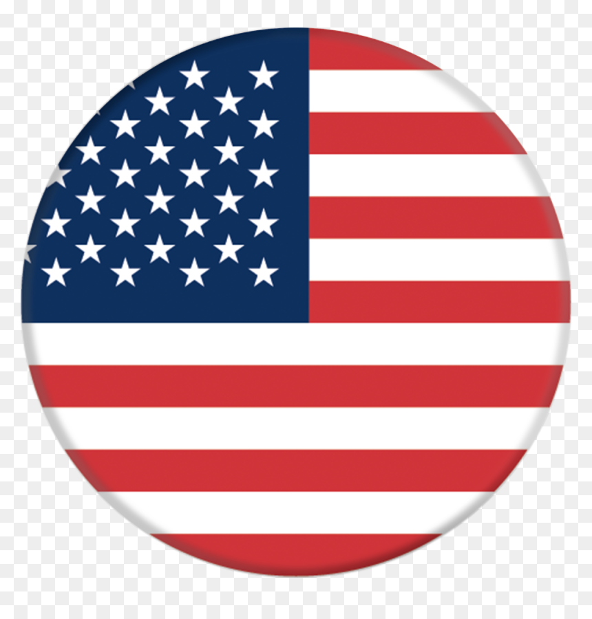American Flag Popsocket Phone - Us Flag Round Button, HD Png Download - dubai flag png