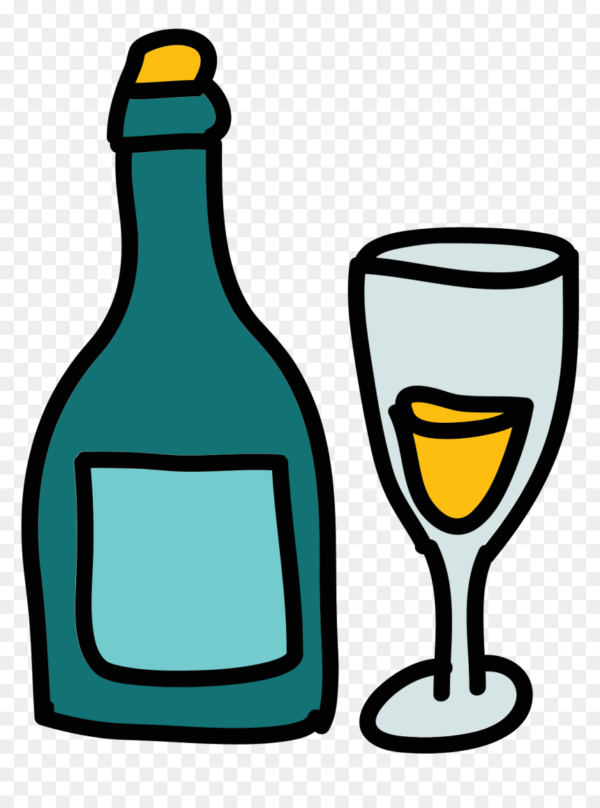 Champagne Bottles Png, Transparent Png - bottle vector png