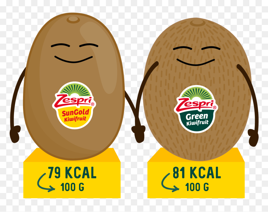Week42 Zespri Green Kiwifruit Is Not-high In Calories - Kiwi Zespri Calorie, HD Png Download - kiwi fruit png