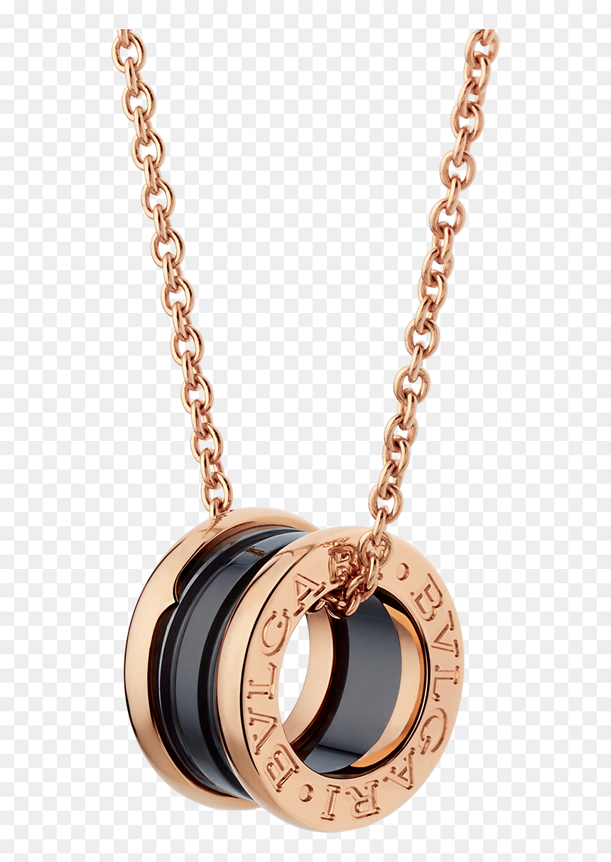 Rose Gold Bvlgari Necklace, HD Png Download - gold jewellery model png