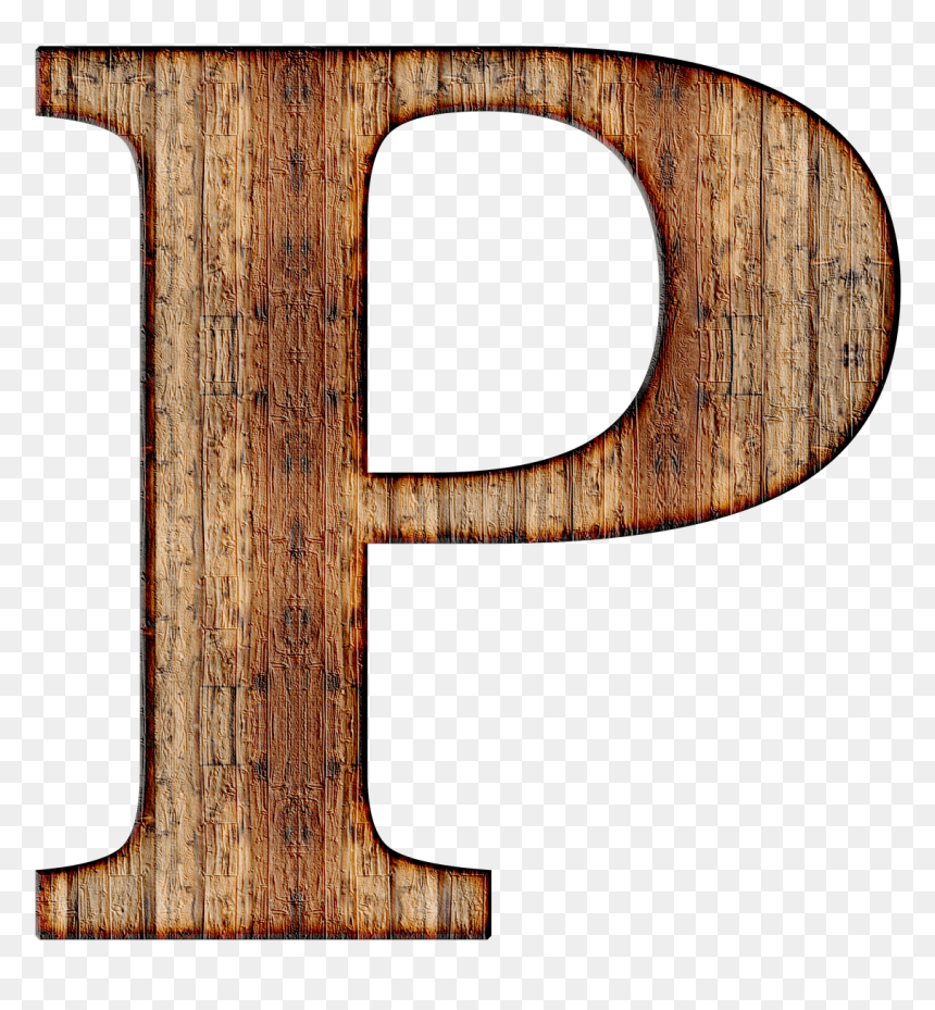 Wooden Capital Letter P, HD Png Download - wood png images