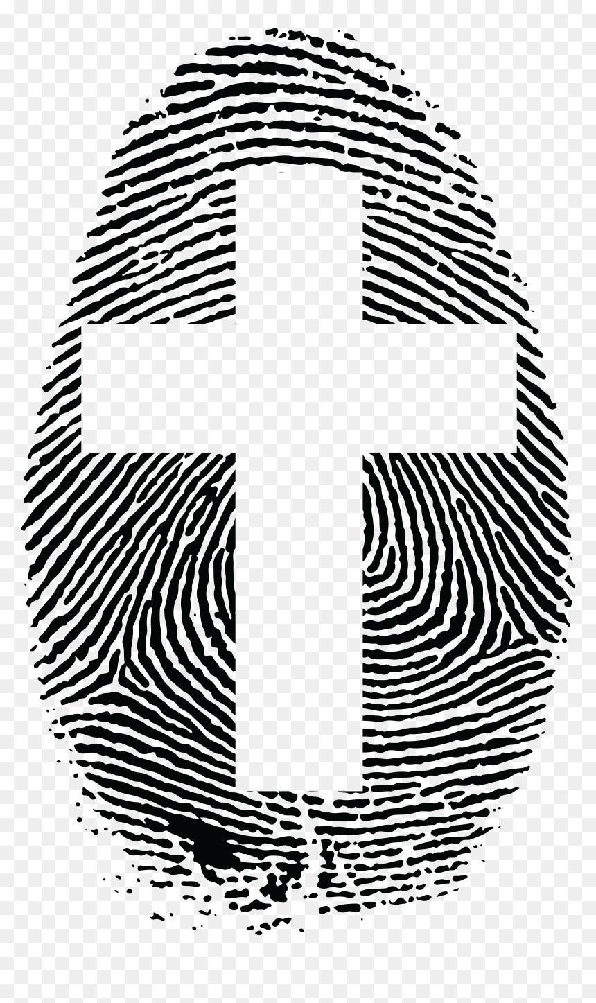 Clip Art Cross Big Image Png - Transparent Background Fingerprint Png, Png Download - fingerprint logo png