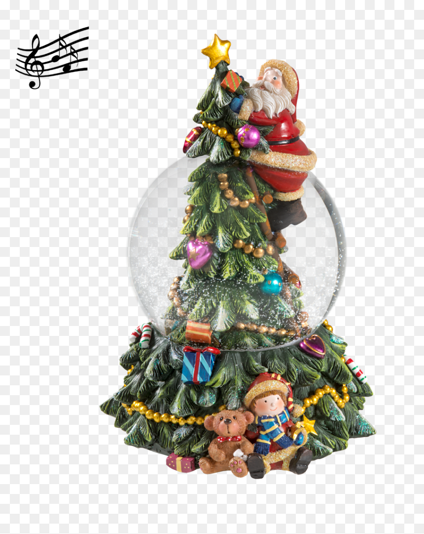 Snow Globe "christmas Tree - Christmas Day, HD Png Download - christmas tree snow png