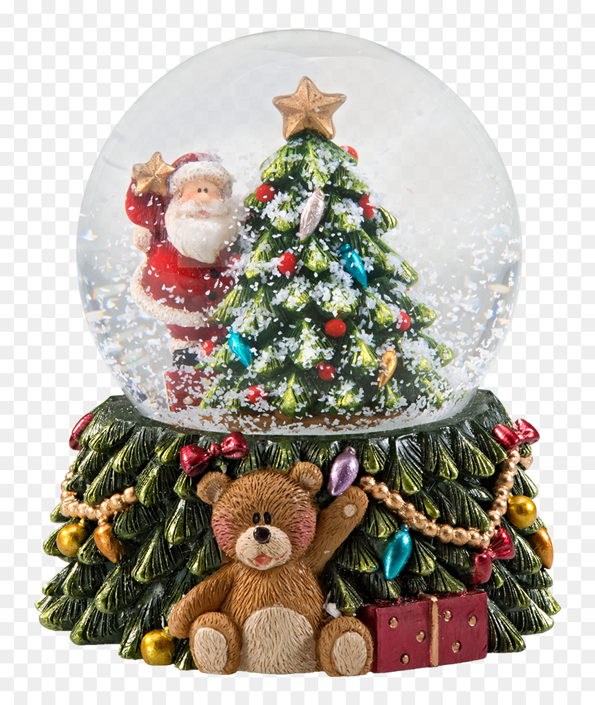 Snow Globe "teddies Christmas Dream - Boule À Neige Noel, HD Png Download - christmas tree snow png
