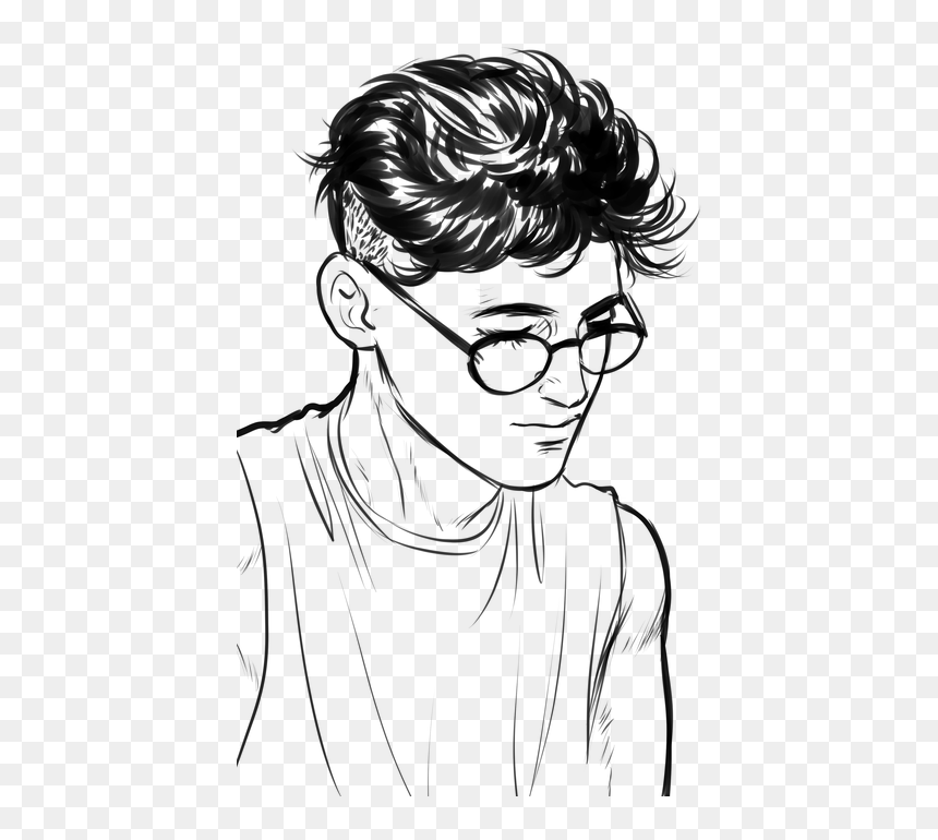 Manga Boy Png Image - Drawing, Transparent Png - hairstyle png boy