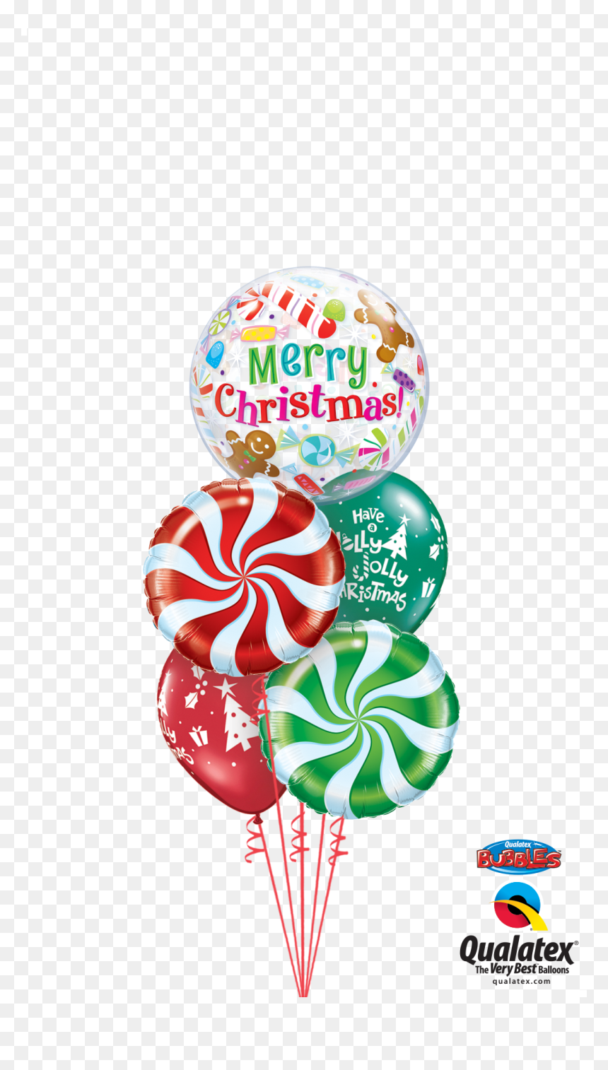 Merry Christmas Bubble - Happy Birthday Sports Fan, HD Png Download - christmas balloons png