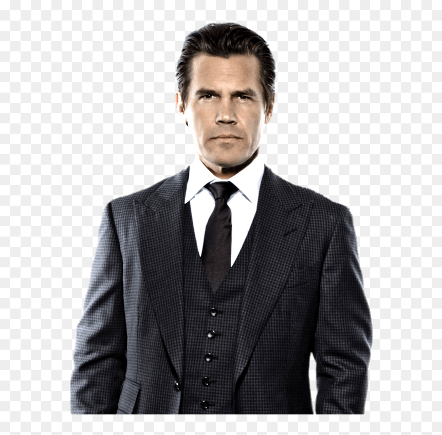 Josh Brolin Suit Clip Arts - Josh Brolin In A Suit, HD Png Download - men fashion model png
