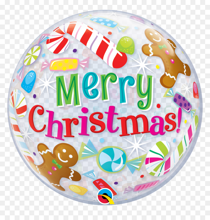 Qualatex Ballons Merry Christmas, HD Png Download - christmas balloons png