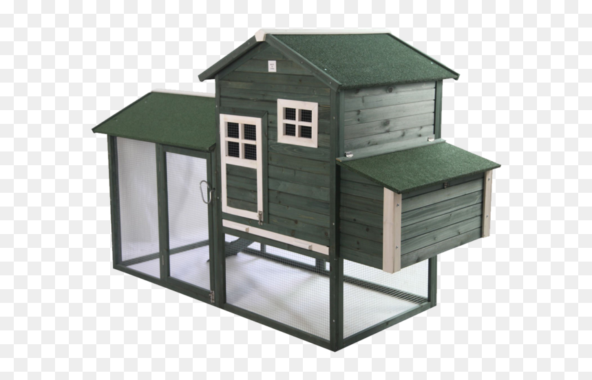 Pawhut Wooden Backyard Poultry Hen House Chicken Coop - Weatherproof Chicken Coop, HD Png Download - wooden house png