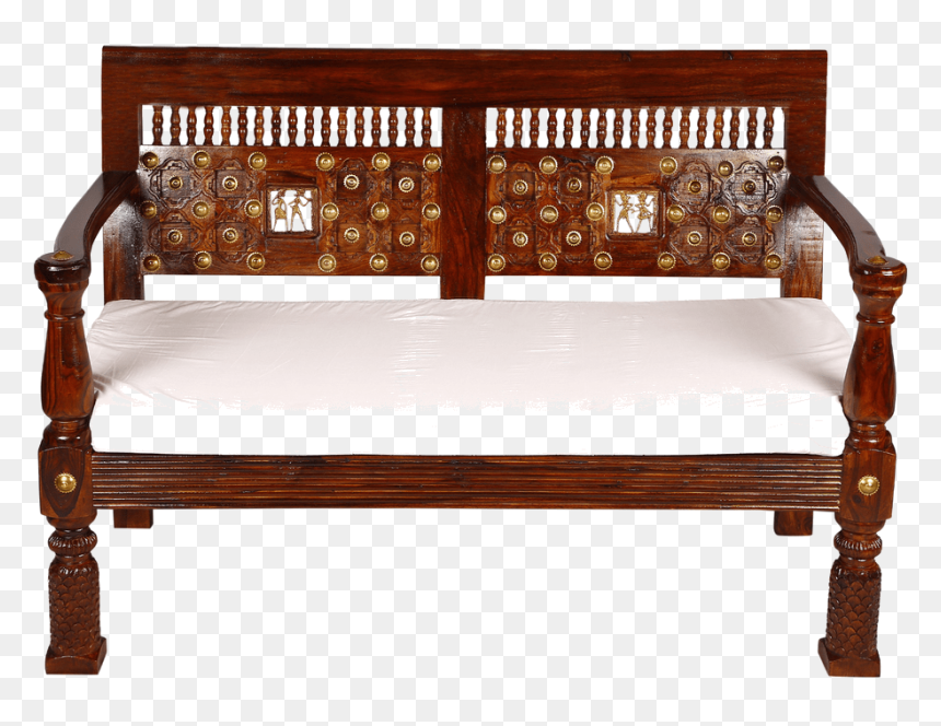 Bench, HD Png Download - wooden sofa png