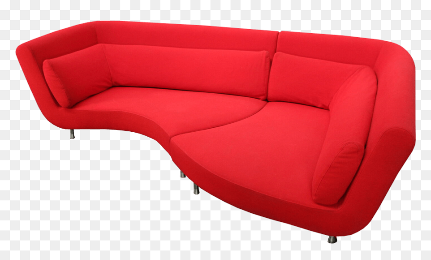Red Sofa Image No Background - Transparent Background Sofa Png, Png Download - wooden sofa png