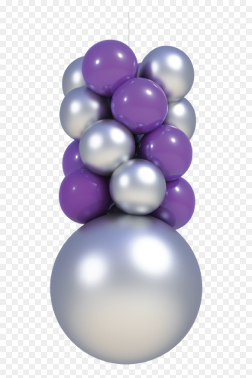 Indoor Balloon 4 Layer Ceiling Column Kit Alone - Pearl, HD Png Download - christmas balloons png