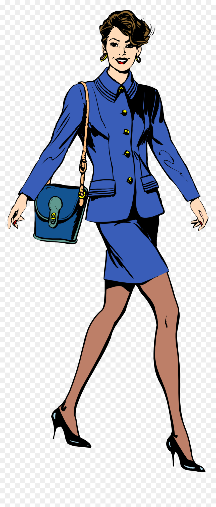 Vector Offices Female - Bag To Use During Interview, HD Png Download - office man clipart png