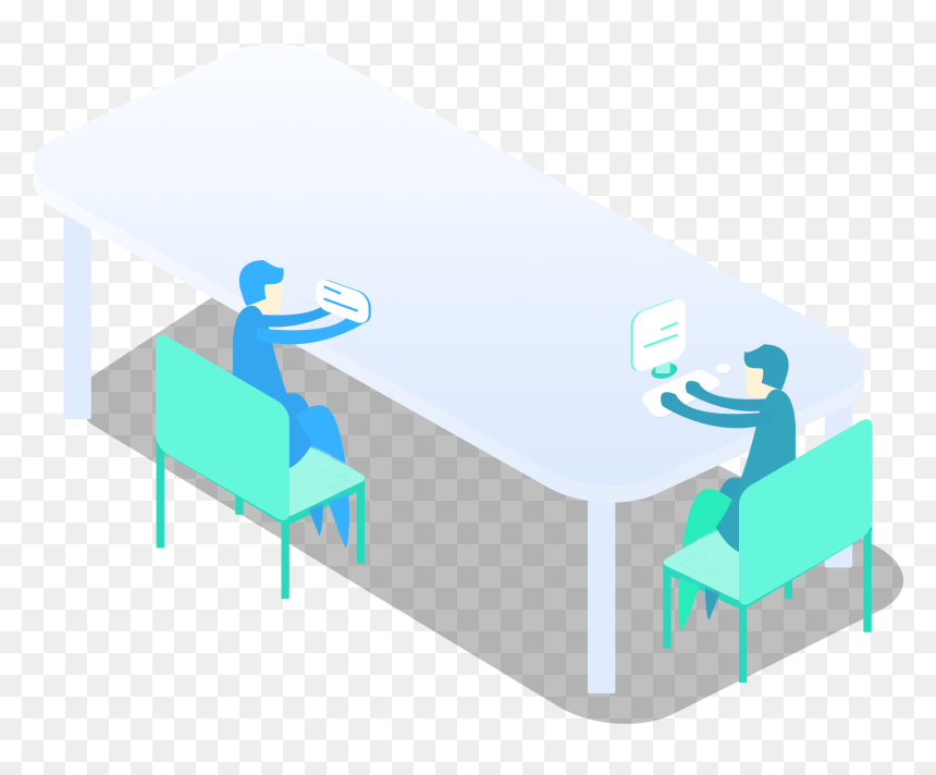 Office Cartoon Desk Man Png And Psd - Graphic Design, Transparent Png - office man clipart png