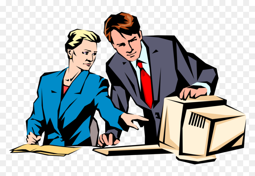 Transparent Coworker Clipart - Delivery Office Employee Png, Png Download - office man clipart png