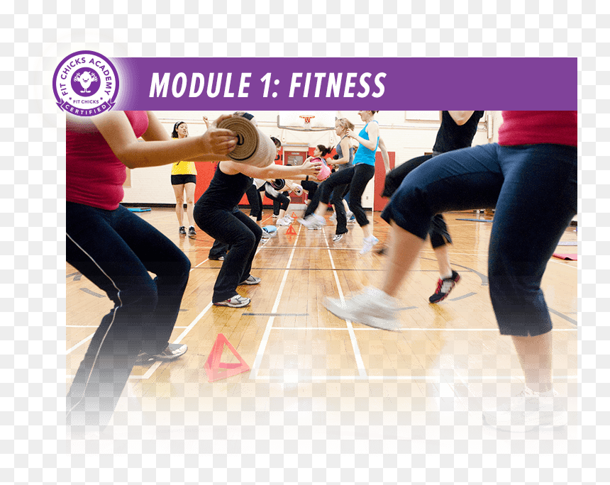 Transparent Fitness Class Clipart - Fit Chick Academy, HD Png Download - aerobics png