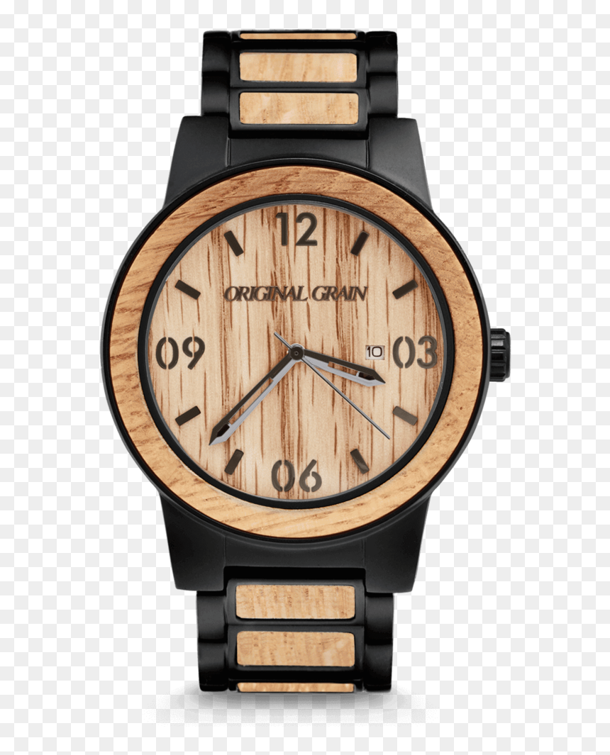 Whiskey Barrel Black 47mm By Original Grain - Original Grain Black Watch, HD Png Download - watch png images