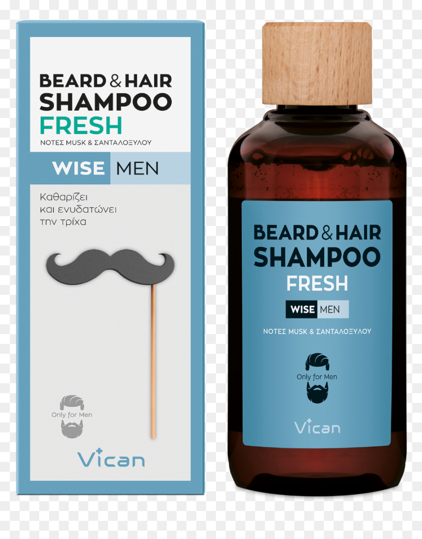 Beard And Hair Shampoo Wise Man, HD Png Download - men hair only png