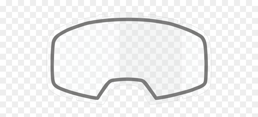 Double Lens Clear Transparent - Rear-view Mirror, HD Png Download - black goggles png