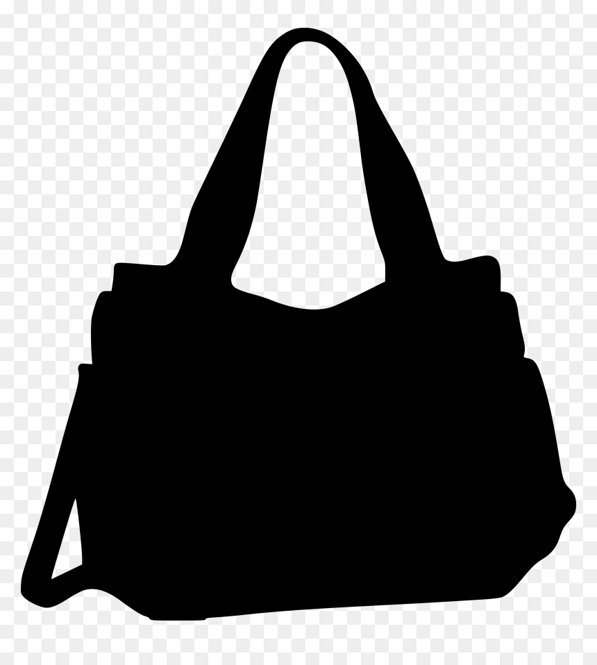 Bags Silhouette At Getdrawings - Handbag Silhouette Png, Transparent Png - bag clipart png