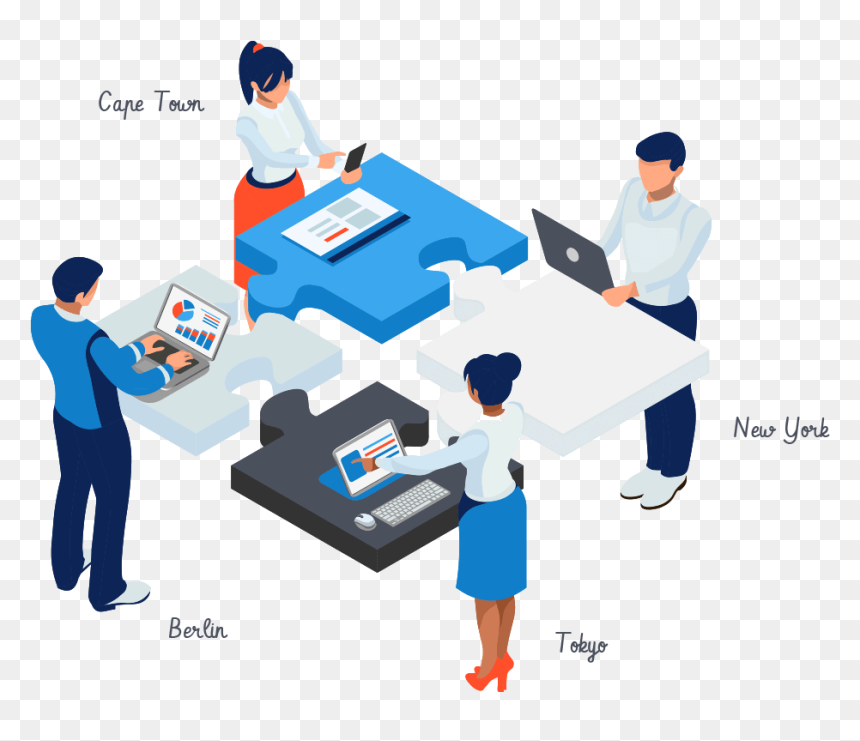 Conceptboard Remote Teams Working Together - 2019 Human Resource Strategy, HD Png Download - team png images