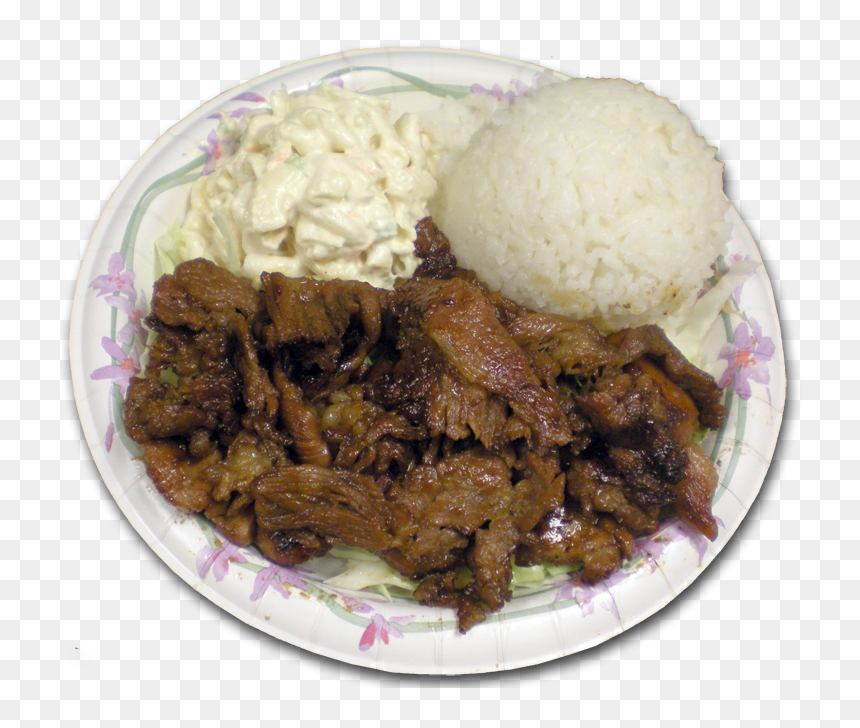 Bbq Food Plates Png - Hawaiian Bbq Plates, Transparent Png - restaurant food images png