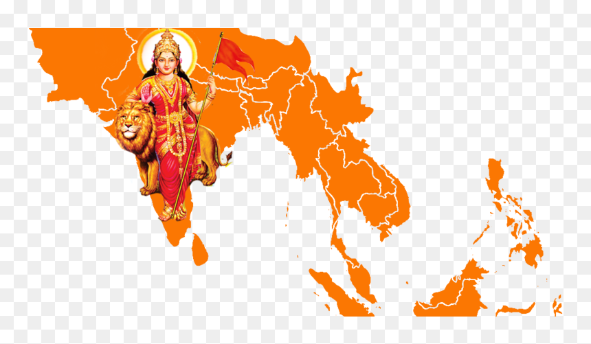 Party Bharatiya Janata Akhand Mata Hinduism Bharat, HD Png Download - durga matha png