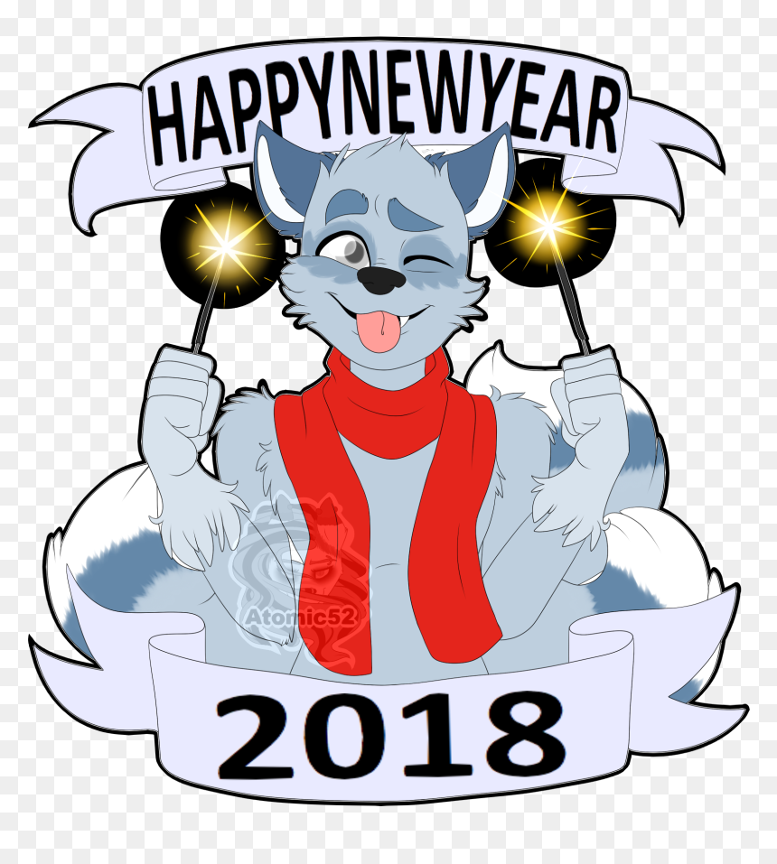 Happy New Year 1 - Cartoon, HD Png Download - happy newyear png