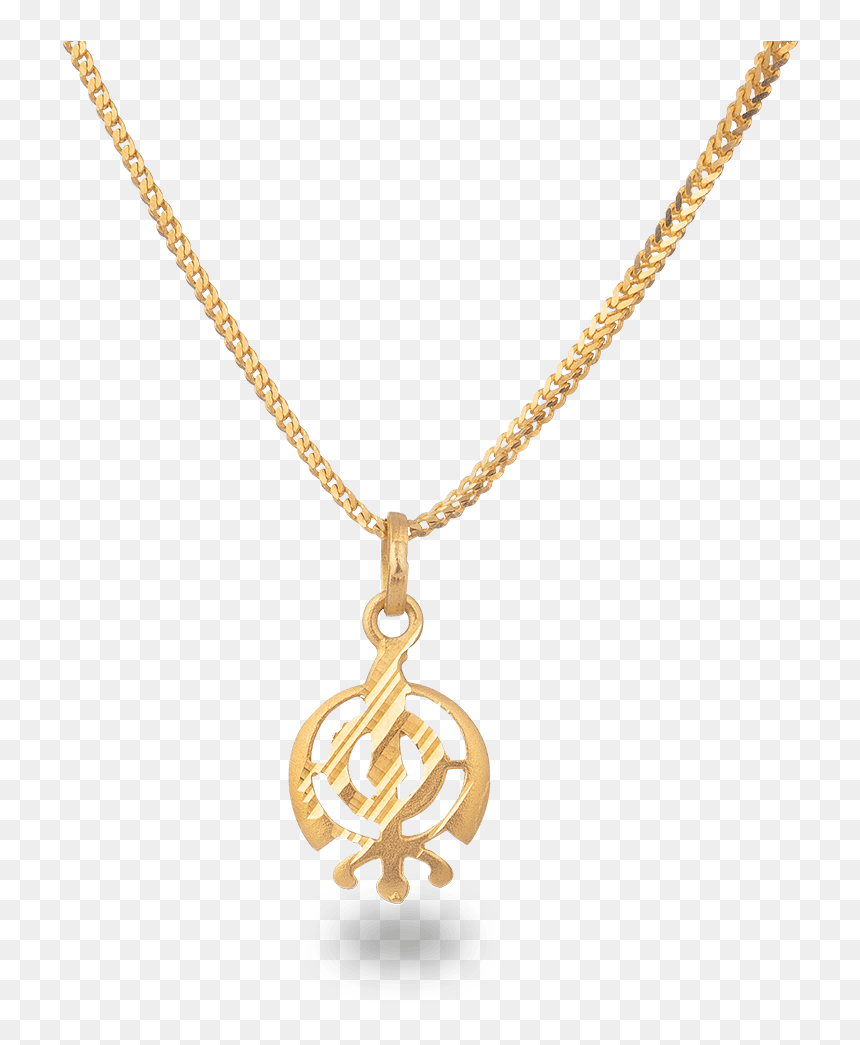 22ct Gold Khanda Sikh Religious Pendant - Khanda Gold Pendant, HD Png Download - sikh png