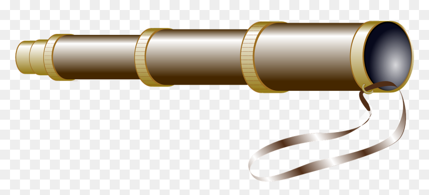 Telescope, Spyglass, Closer, Far, See, Search, Travel - Spyglass Cartoon, HD Png Download - spyglass png