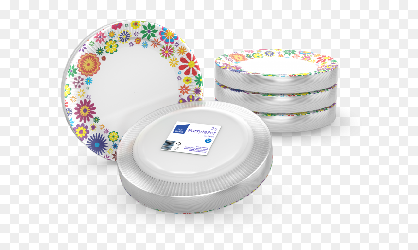 Teller Und Becher - Plate, HD Png Download - disposable plates png