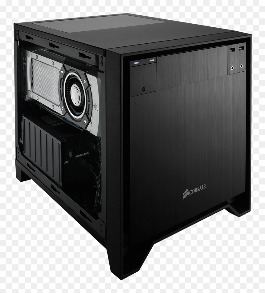 Corsair Obsidian Series 250d Black Brushed Aluminum - Corsair 250d Png, Transparent Png - corsair png
