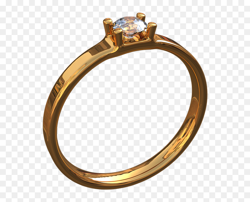 Gold Ring With Eye, Ornament - Png Cincin Emas, Transparent Png - couple rings png