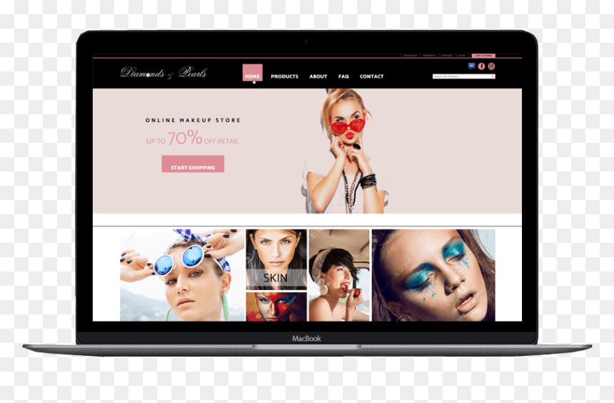 Diamonds Pearls Custom Shopify Theme - Led-backlit Lcd Display, HD Png Download - shopify png