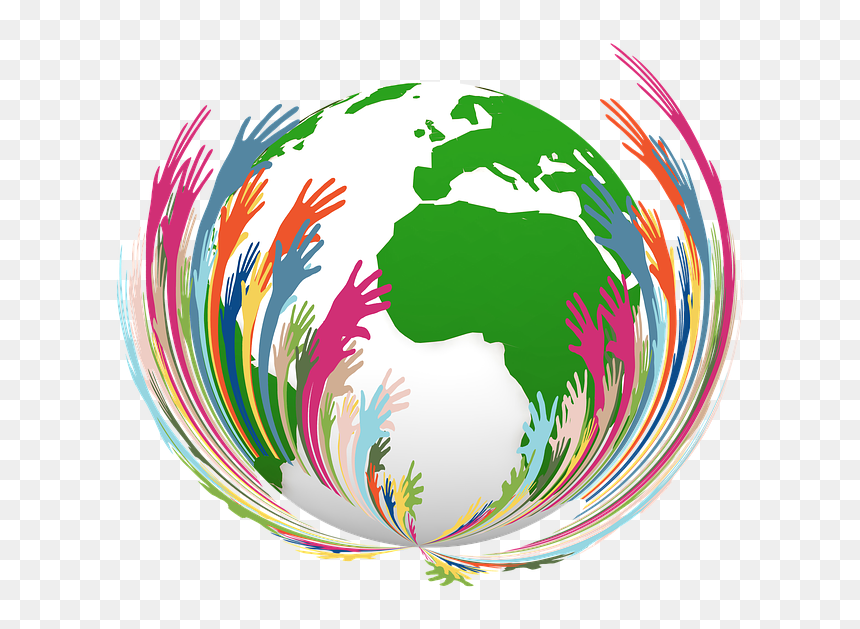 Volunteers, Hands, Continents, Earth, World, Help - Non Profit Sector Cliparts, HD Png Download - volunteers png