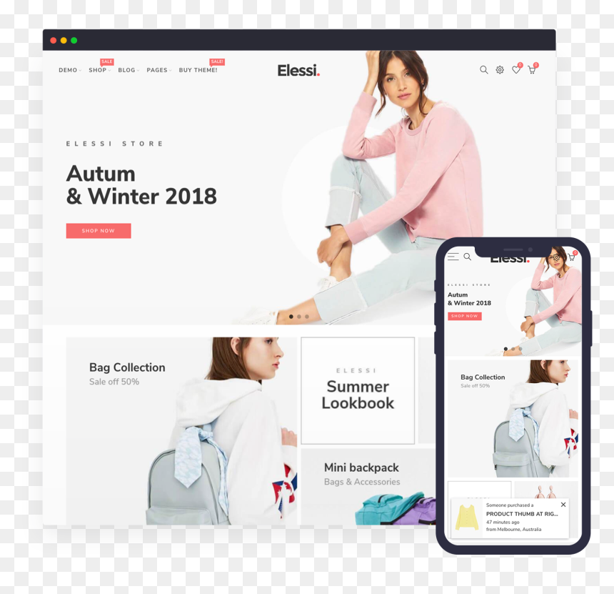 Elessi Shopify Theme Free, HD Png Download - shopify png