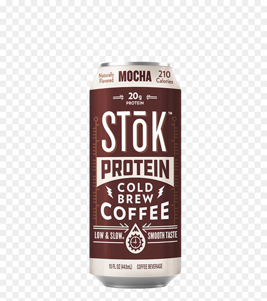 Stōk Protein Mocha Canned Cold Brew Coffee - Cream Soda, HD Png Download - 15% png