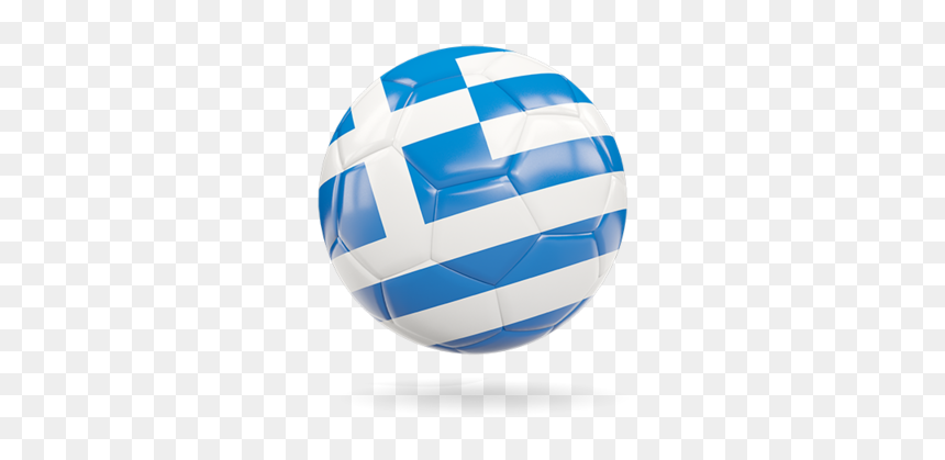 Glossy Soccer Ball - Greece Flag Ball Png, Transparent Png - soccer icon png
