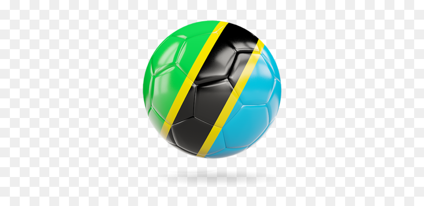 Glossy Soccer Ball - Tanzania Ball Flag, HD Png Download - soccer icon png