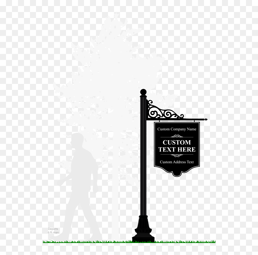 Aluminum Hanging Sign Wide, HD Png Download - blank hanging sign png