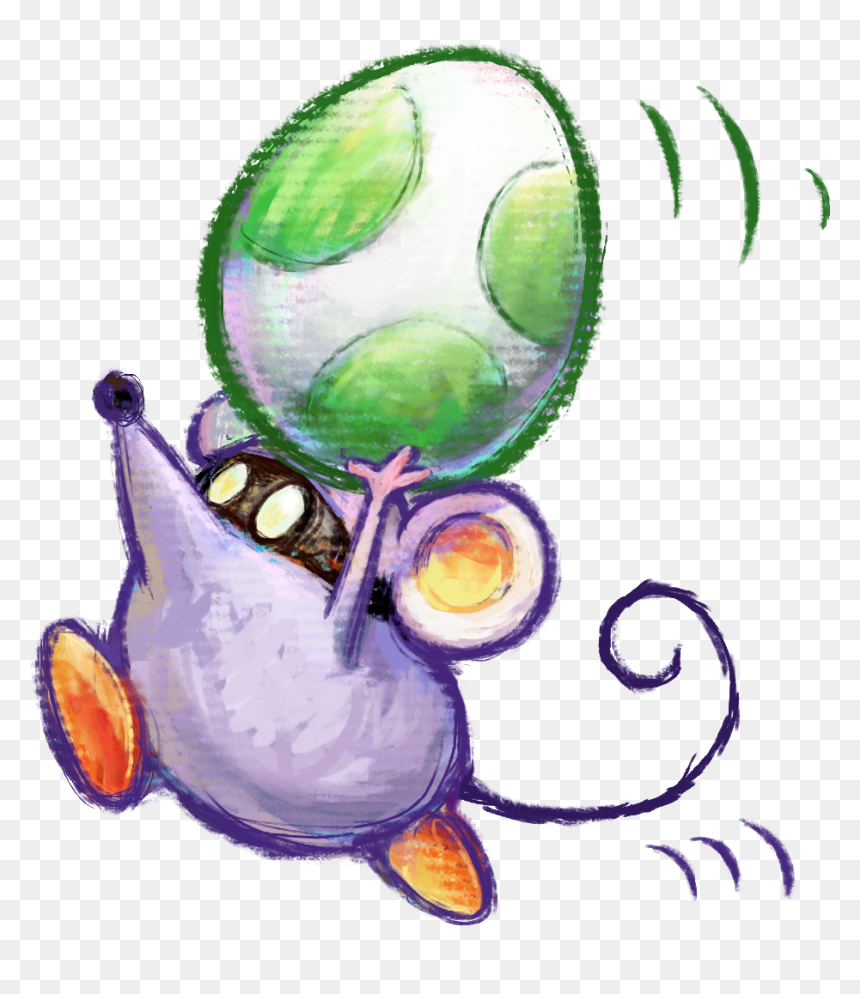 Yoshi's Island Grim Leecher, HD Png Download - yoshi egg png