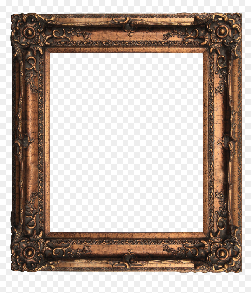 Clip Art X Poster Baroque - Old Picture Frame Portrait Png, Transparent Png - poster frame png